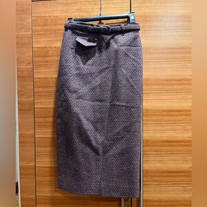 Evan Picone vintage 1950s wool pencil skirt with belt